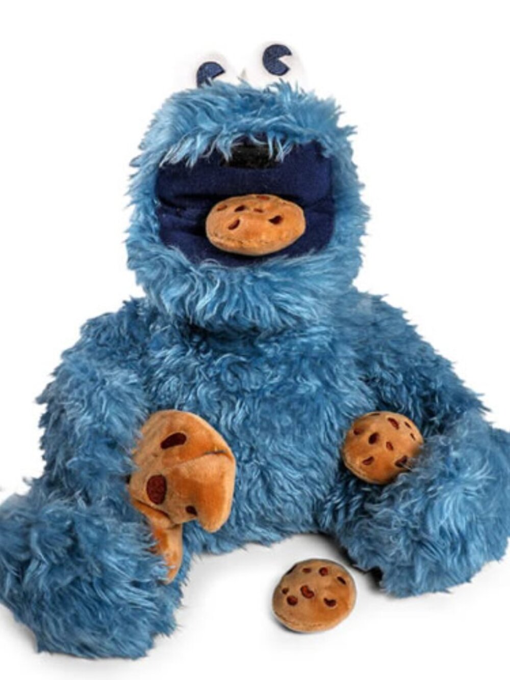 Kidrobot Sesame Street RARE 13" Cookie Monster Interactive Plush NWT